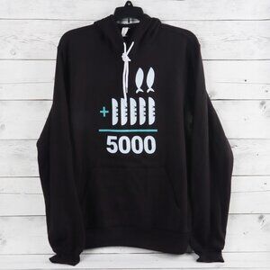 The Chosen 2+5=5000 Black Hoodie, Adult Medium, NEW!